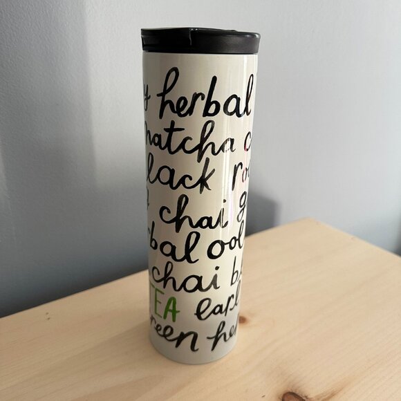 Kate Spade + Lenox Tea Time Metal Travel Mug Tumbler - Picture 4 of 6